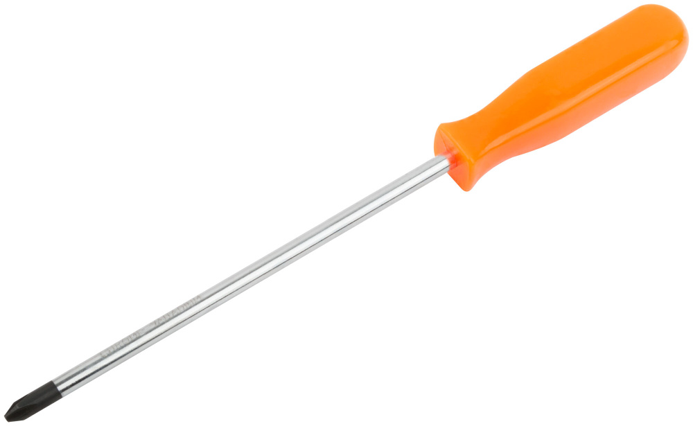 Отвертка "Эконом", CrV сталь, пластиковая оранжевая ручка 6х150 мм РН2 FIT 54136  #1