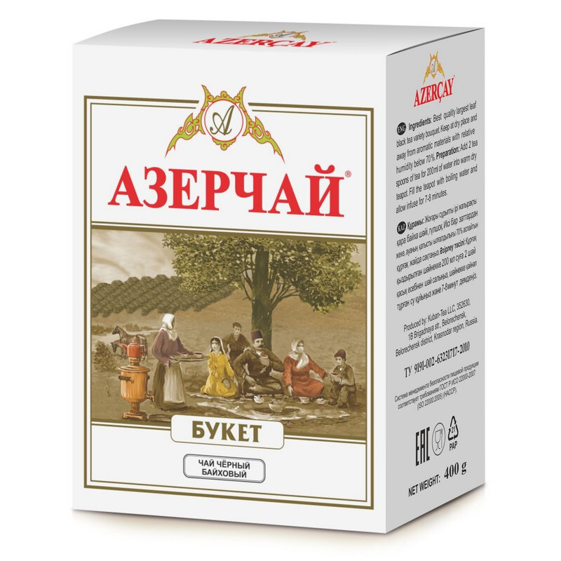 Чай Азерчай Букет чай черный крупно листовой, 400 г #1