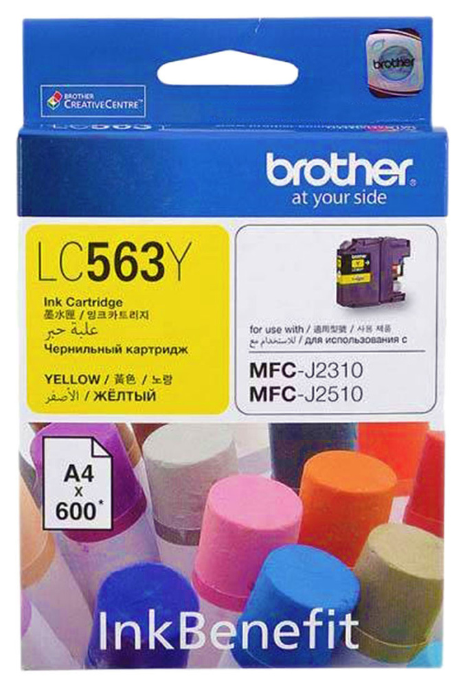 Картридж Brother LC563Y, желтый, для струйного принтера #1