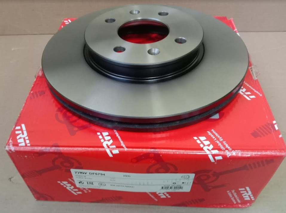 Диск тормозной передний. Комплект 2 шт. для Хендай Солярис 2017 - 2020 ...