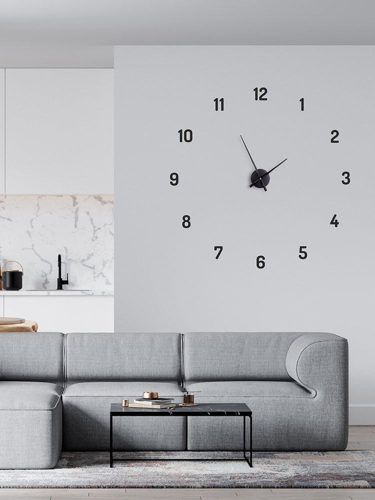 Часы-наклейка на стену: особенности настенных самоклеящихся часов. Как правильно наклеиваются цифры? Наклеенные модели часов в интерьере