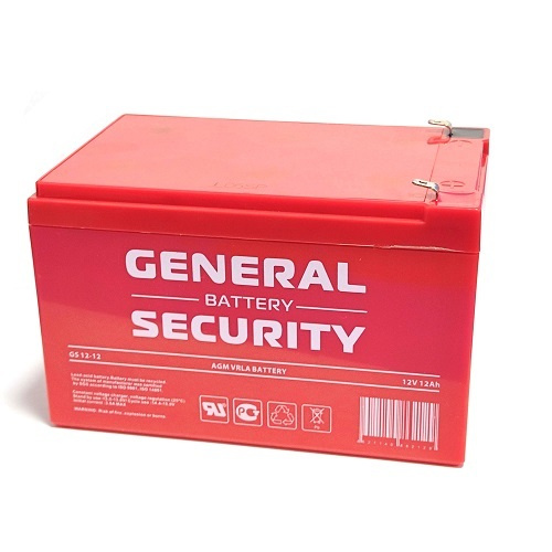 Аккумуляторная батарея General Security GS 12-12 (12В 12Ач / 12V 12AH) #1
