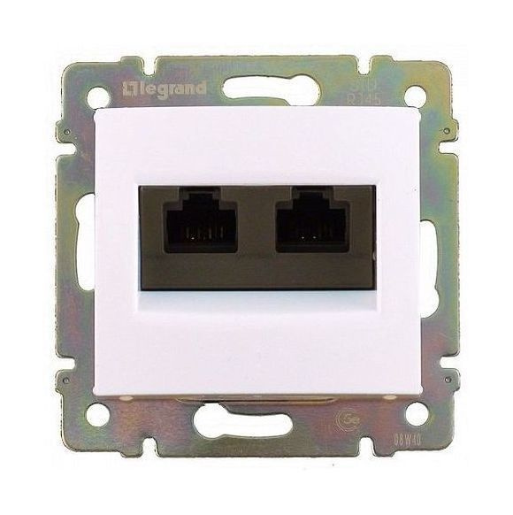 Розетка компьютерная RJ45 Cat.5 Legrand VALENA CLASSIC, слоновая кость, 695626  #1