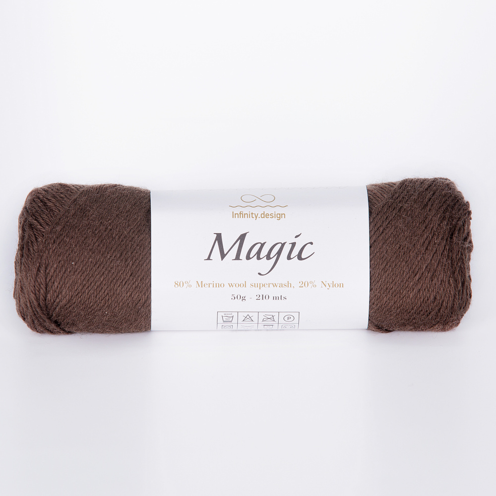 Носочная пряжа Infinity Design Magic (3082 Brown) #1