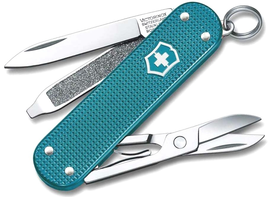 IШвейцарский, складной нож-брелок VICTORINOX Classic SD Alox Colors "Wild Jungle" 0.6221.242G, 58 мм, #1