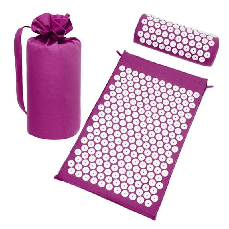 Набор подушка, коврик и сумка, КОМПЛЕКТ 3 в 1, (фиолетовый)  #1