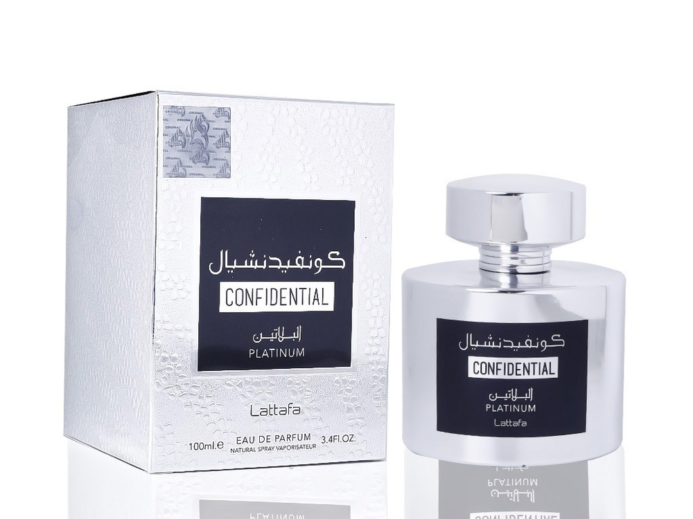 Lattafa Perfumes Вода парфюмерная Confidential Platinum 100 мл #1