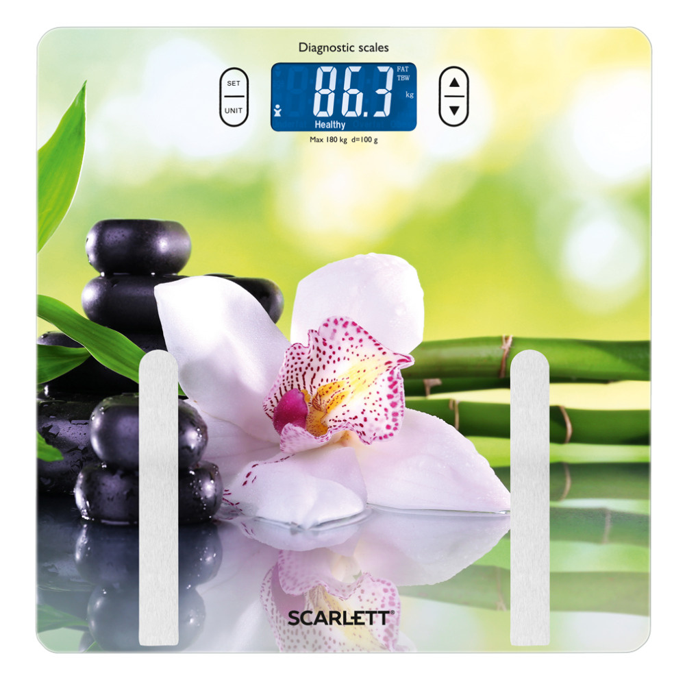 Scarlett Напольные весы SC-BS33ED10, нагрузка 180 кг, точность 100 г #1