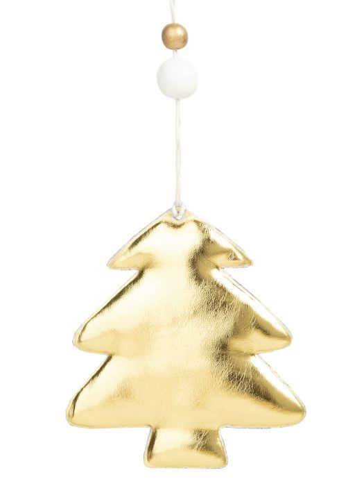 Елочные игрушки новогоднее украшение на елку , для декора дома и в подарок Золотистая елочка из полиуретана #1