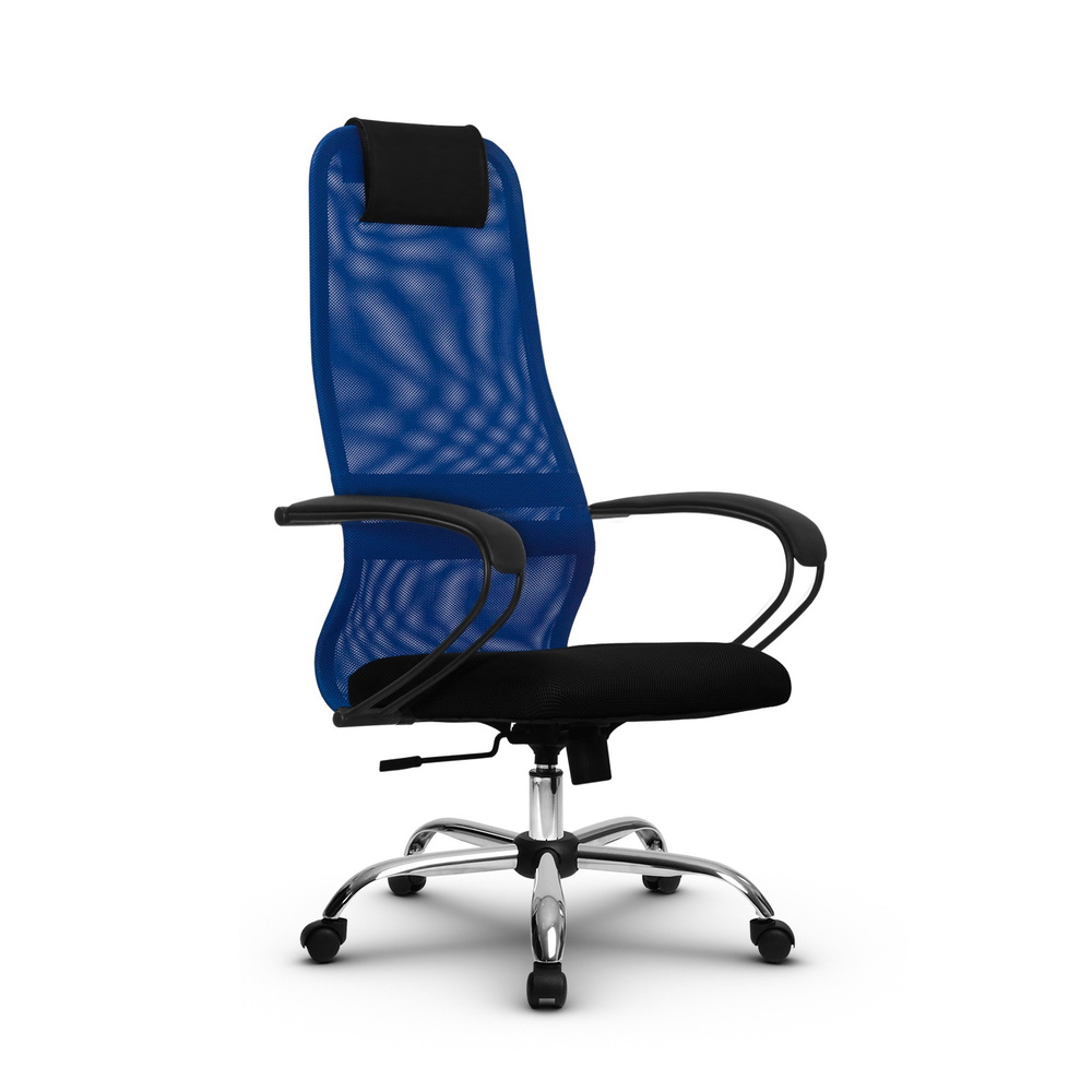 Компьютерное офисное кресло Metta SU-BP-8 Ch Синее/Черное #1