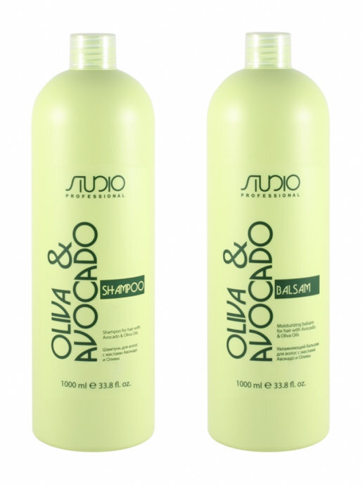 Kapous Professional Набор для сухих и поврежденных волос с маслами авокадо и оливы шампунь 1000 мл. бальзам #1