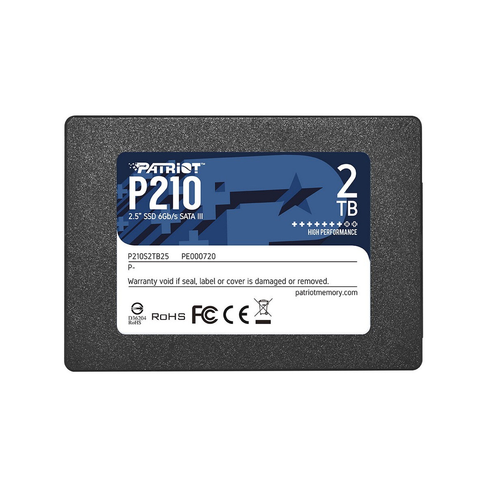 Patriot Memory 2 ТБ Внутренний SSD-диск P210 2.5" SATA3 6.0 Гбит/с (P210S2TB25) #1