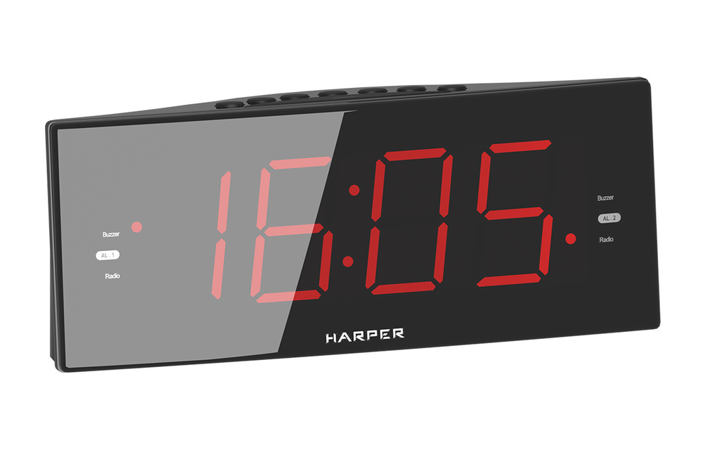 Радиобудильник HARPER HCLK-2042 red led #1