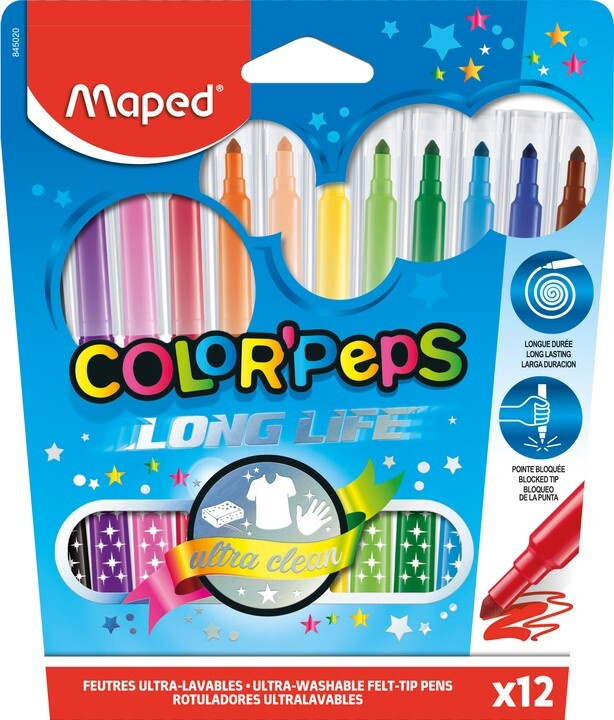 Фломастеры Maped Color Peps, 12 цв. #1