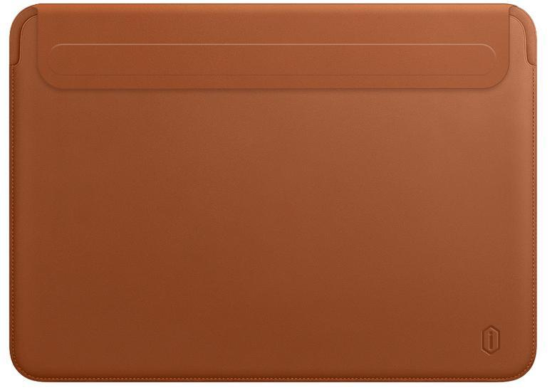 Чехол для MacBook Pro 14 WIWU Skin New Pro 2 Leather Sleeve Brown #1
