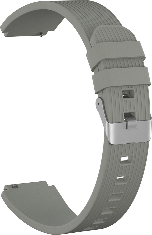 Ремешок силиконовый GSMIN Italian Collection 20 для Huawei Watch GT 2 42мм (Серый)  #1
