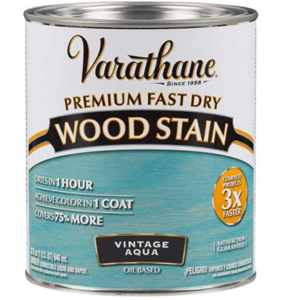 Морилка - Масло Для Дерева Varathane Premium Fast Dry Wood Stain Винтаж Аква 0,946л  #1