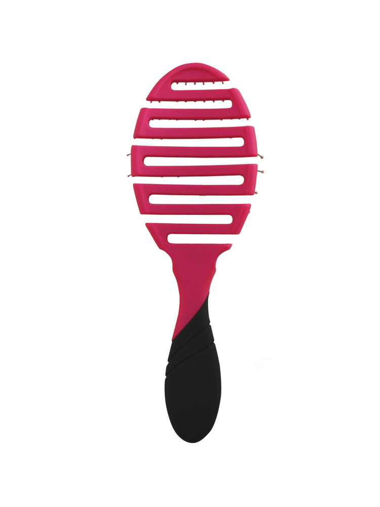 WET BRUSH PRO Расческа для быстрой сушки волос распутывающая массажная (розовая) FLEX DRY PINK / бережное #1