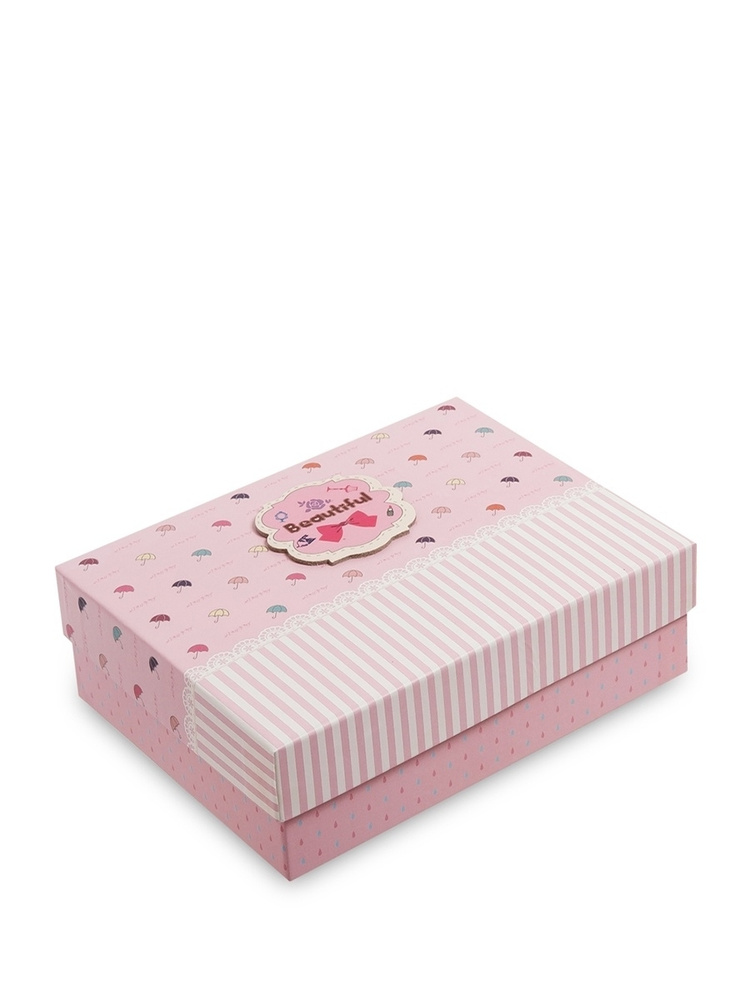 Коробка подарочная "Прямоугольник" розовая 6,5*22*22 см #1