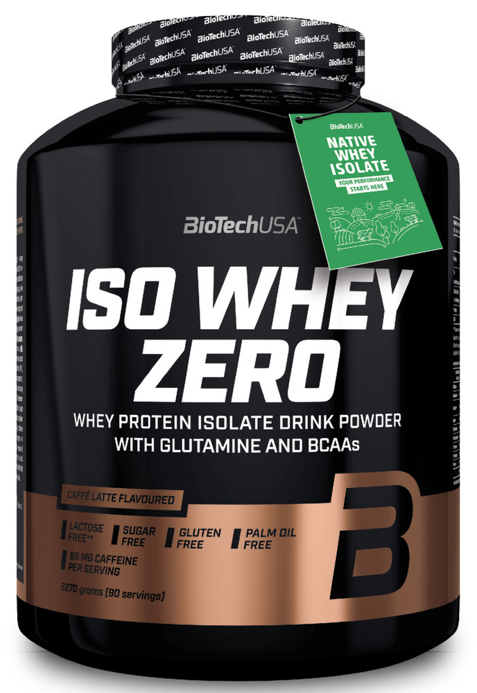 Сывороточный протеин изолят BioTechUSA Iso Whey Zero 2270 г. кофе латте  #1