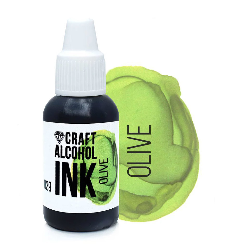 Алкогольные (спиртовые) чернила Craft Alcohol INK Olive, 20мл #1