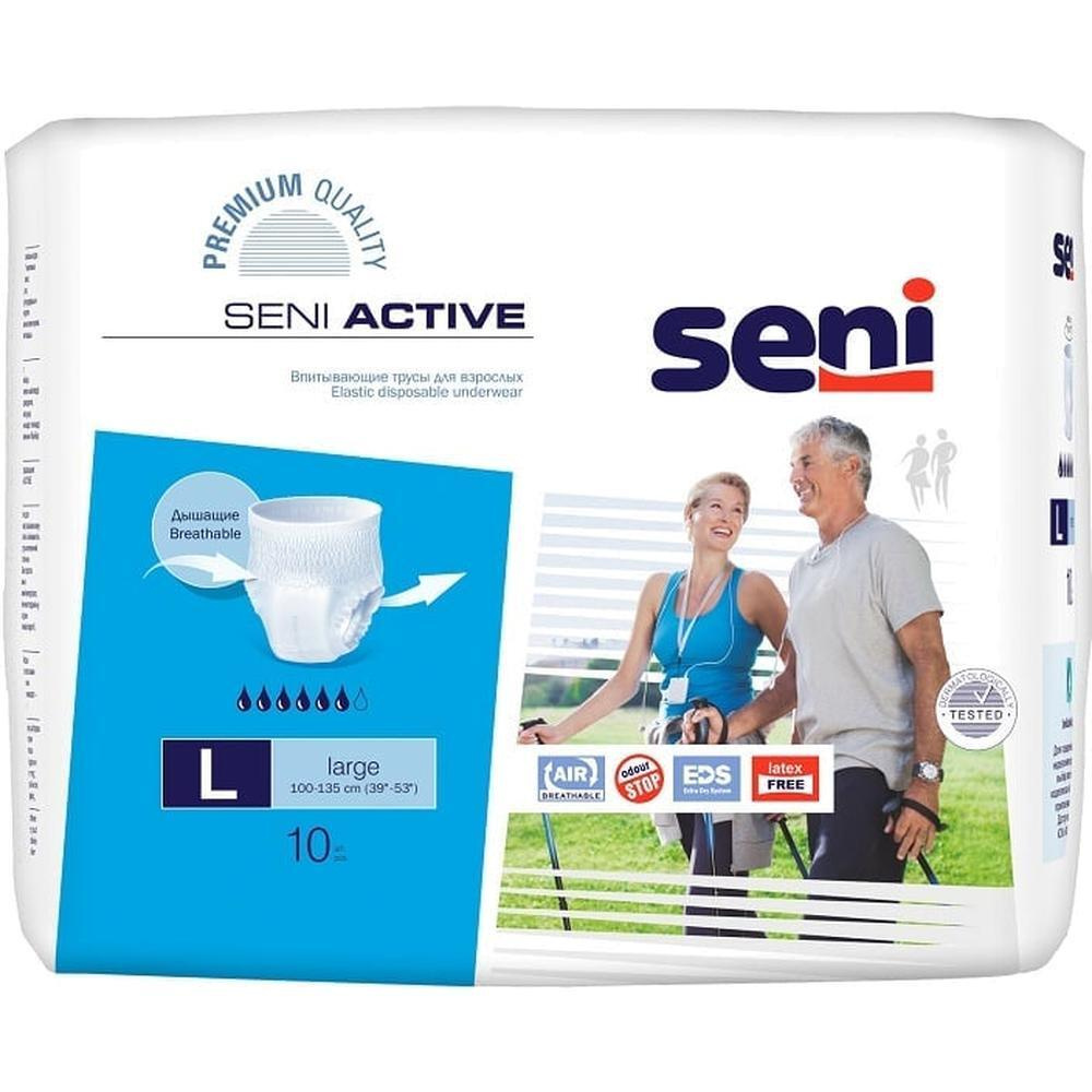 Трусы впитывающие Seni Active, L (10 шт.) #1