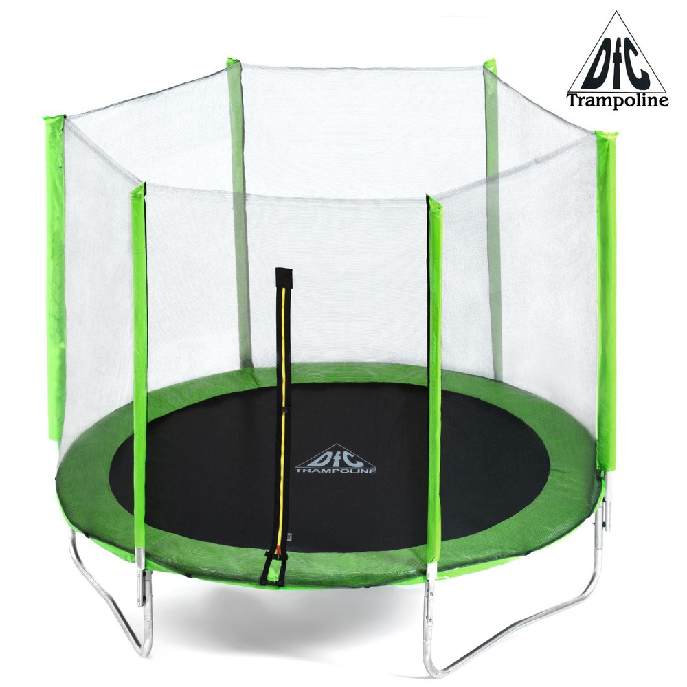 Батут каркасный DFC Trampoline Fitness 5FT светло-зеленый, с внешней сеткой, до 80 кг, диаметр 153 см #1