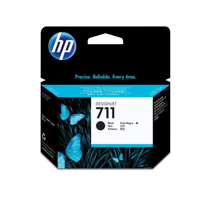 Картридж HP 711, черный (Black), оригинальный, увеличенный, для струйного принтера (CZ133A)  #1