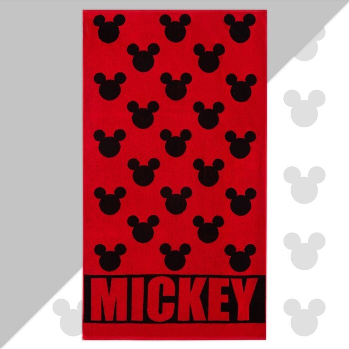 Полотенце махровое Mickey "Микки Маус", красный, 70х130 см, 100% хлопок, 420гр/м2  #1