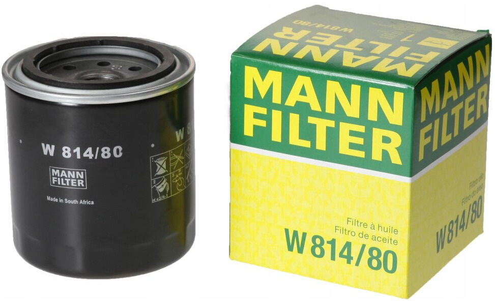 Фильтр масляный MANN FILTER W814/80 - купить по выгодным ценам в ...