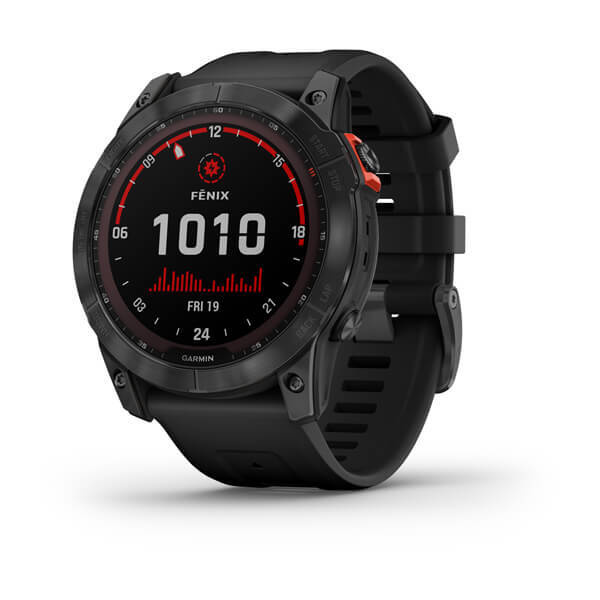 Смарт часы Garmin FENIX 7X Solar серый с черным ремешком 010-02541-01 #1