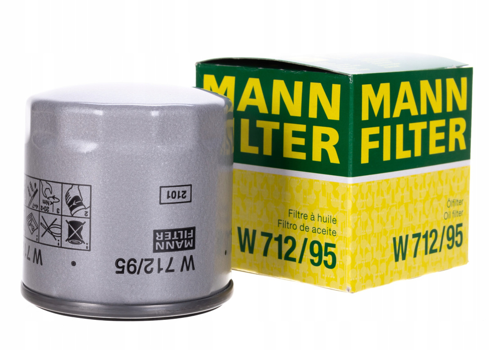 Фильтр масляный MANN FILTER W 712/95 для AUDI, SEAT, SKODA, VOLKSWAGEN #1