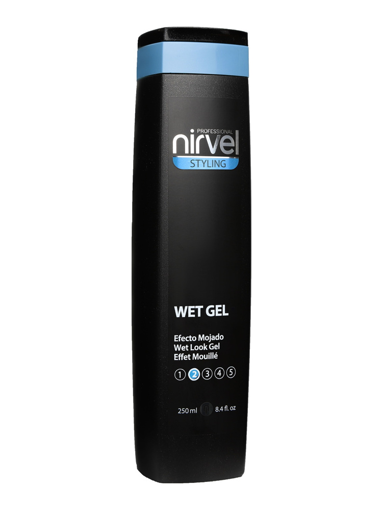NIRVEL PROFESSIONAL Гель STYLING средней фиксации эффект "мокрых" волос wet 250 мл  #1