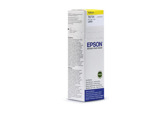 Чернила Epson L800/L1800/L810/L850 (О) C13T67344A, Желтый, 70 мл. #1