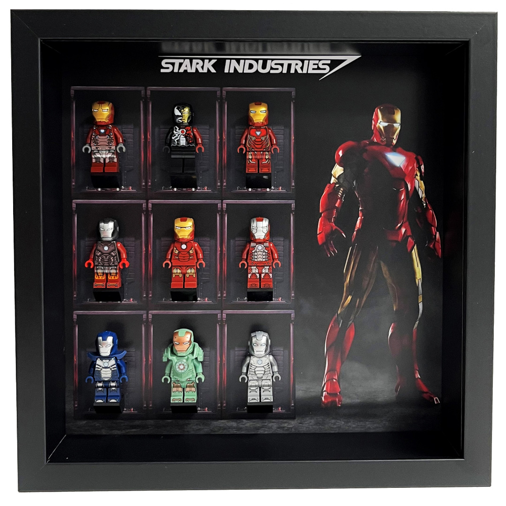 Рамка для фигурок Lego Iron Man MK VI - купить с доставкой по выгодным  ценам в интернет-магазине OZON (482259625)