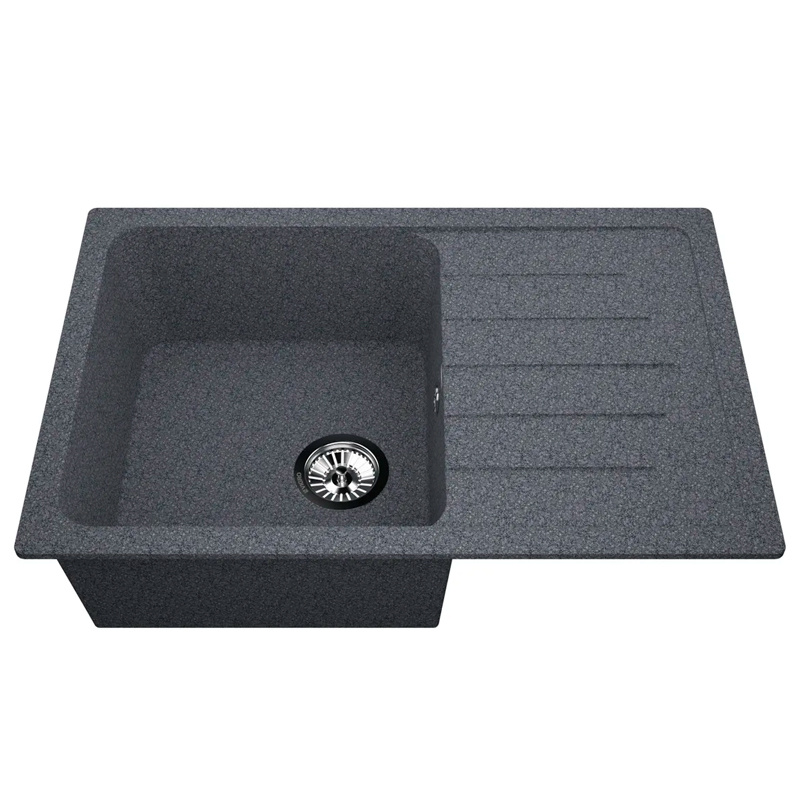 Мойка для кухни каменная VIGRO VG404 темно-серый (750*495*200) #1
