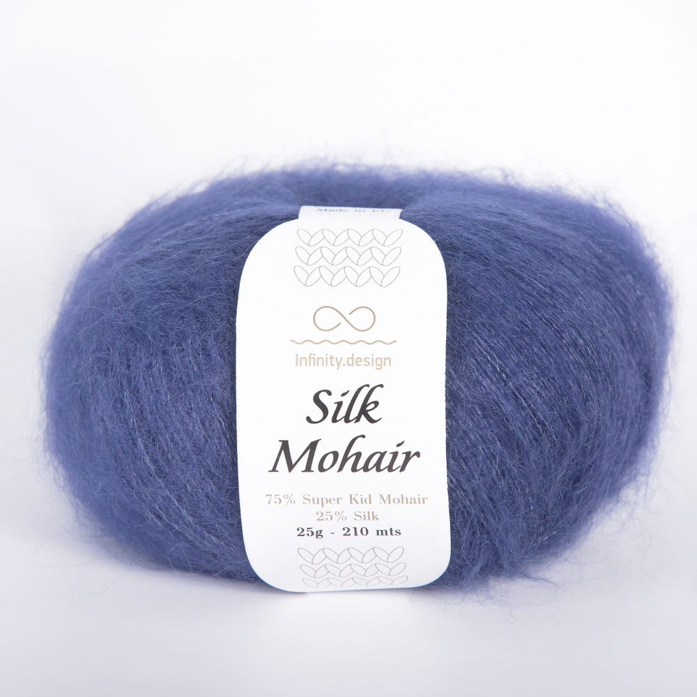 Пряжа для вязания Infinity Design Silk Mohair (5575 Navy Blue) #1