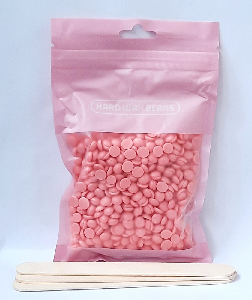 Воск для депиляции (пленочный) в гранулах 100 гр розовый #1