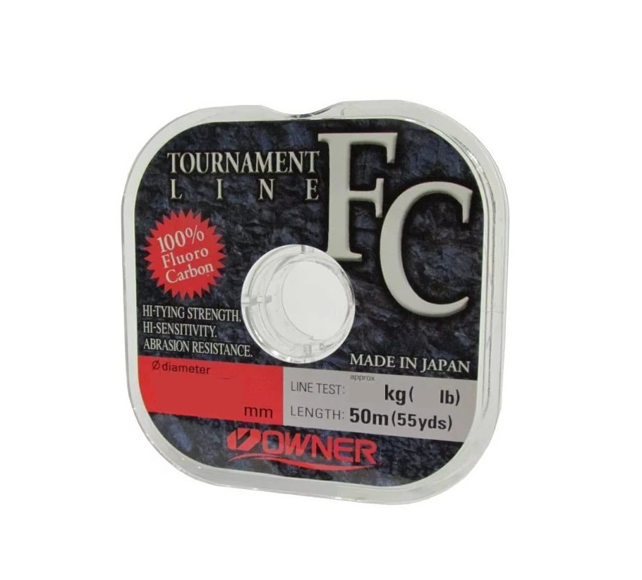 Леска OWNER Fluorocarbon Tournament Line FC 0,18 / 2,17kg (50m) ow-56029-0.18 #1