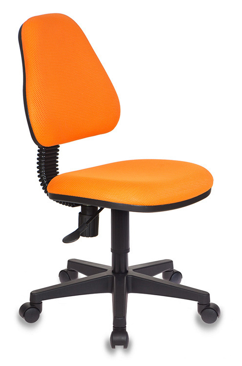Кресло детское Бюрократ KD-4/TW-96-1 оранжевый, ткань, крестовина пластиковая  #1