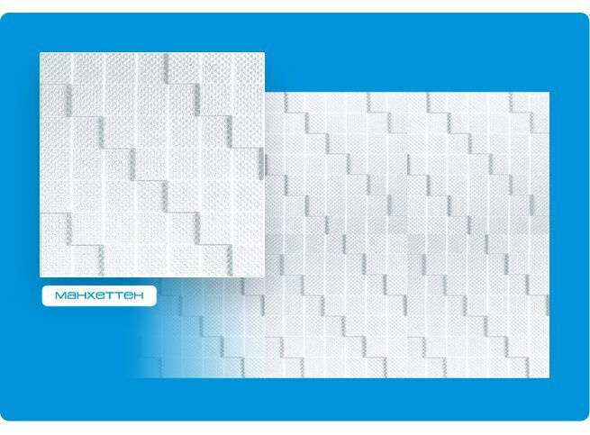 Плитка потолочная Format 14 кв.м. Манхэттен 3D Люкс без швов объемная (56 шт)  #1