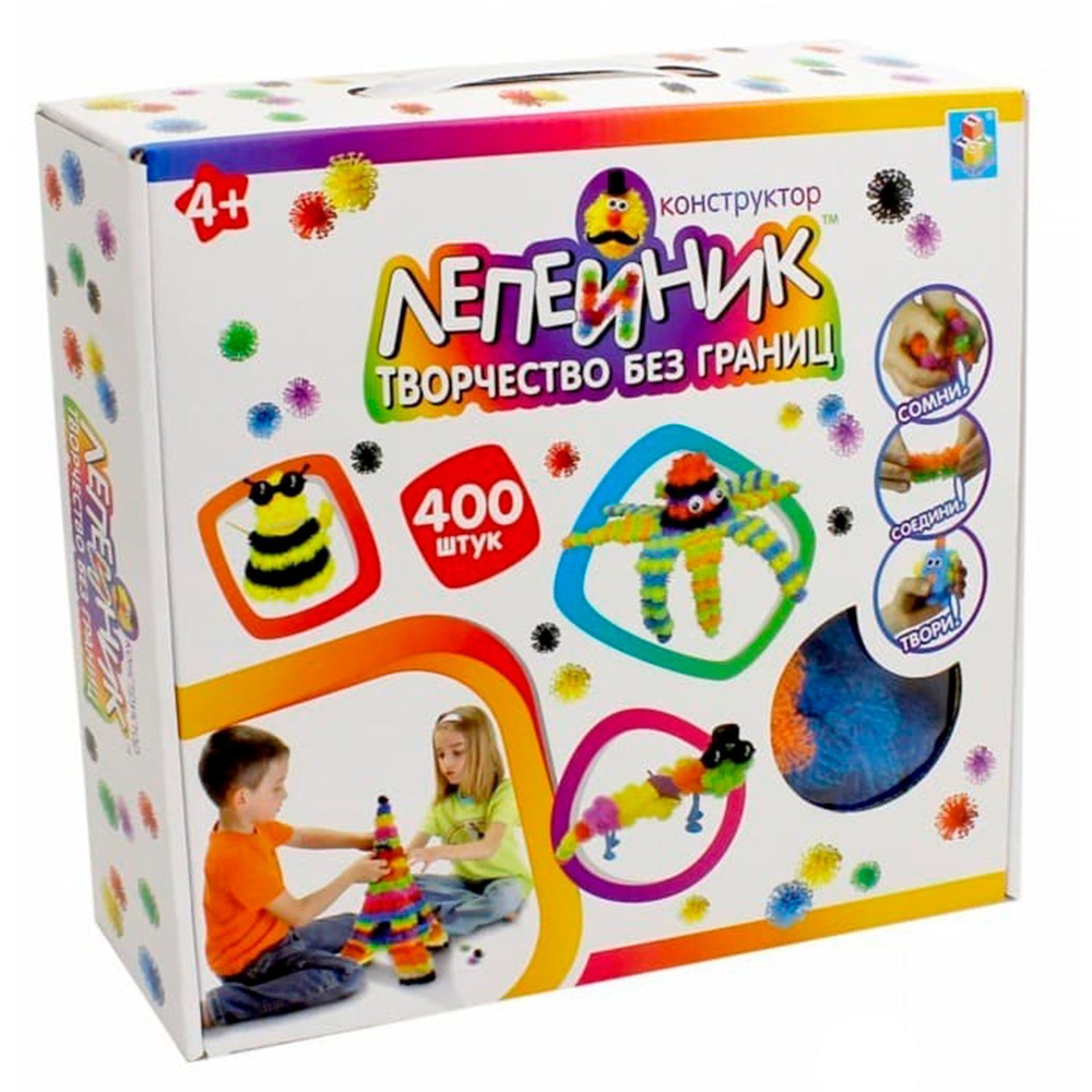 Т59409 Игровой набор для детского творчества "Лепейник" (364 разноцветных деталей, 36 аксессуаров)  #1