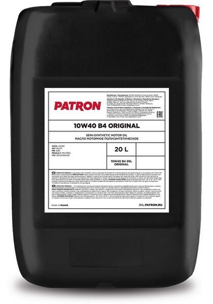 PATRON Original 10W-40 Масло моторное, Полусинтетическое, 20 л #1