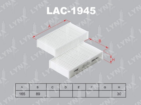 LYNXauto Фильтр салонный арт. LAC1945 #1