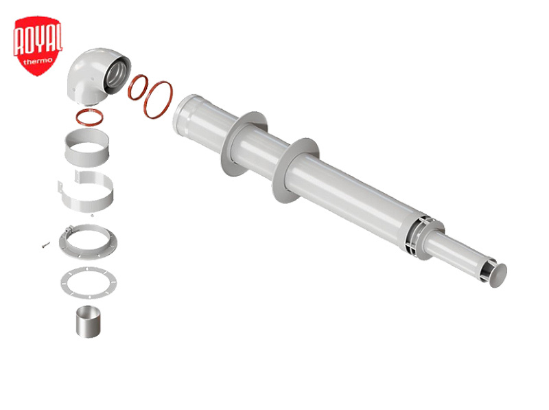 Комплект коаксиальный универсальный Royal Thermo АНТИЛЕД 60/100 - 1000мм  #1
