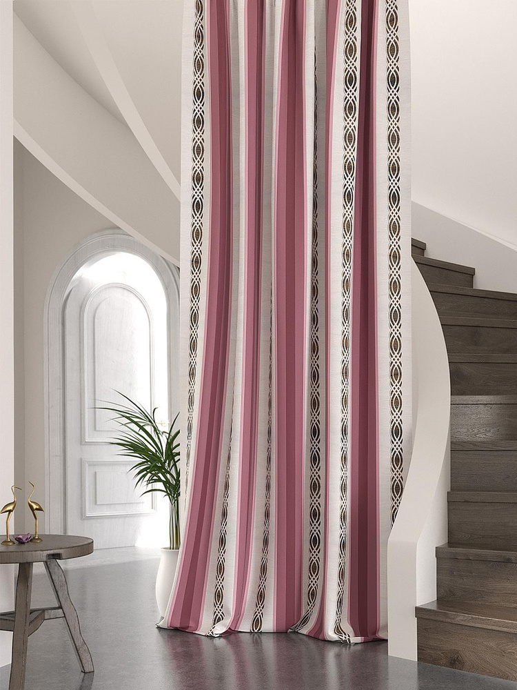 Портьера AT HOME Гранбиорс (розовый) Высота 260 см Ширина 150 см  #1