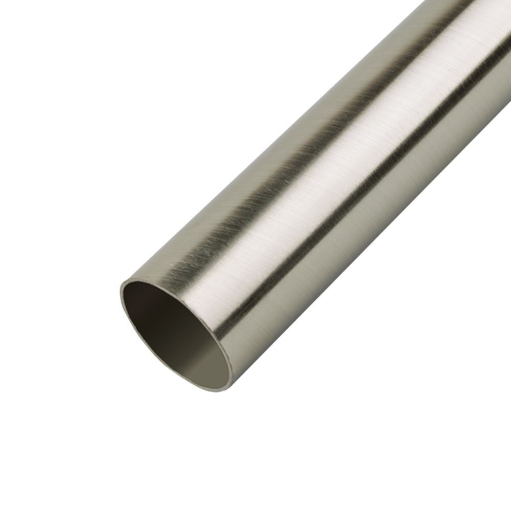 Труба для карниза OLEXDECO "Гладкая" 25 мм, 360 см составной (2х180 см), Нержавеющая сталь  #1