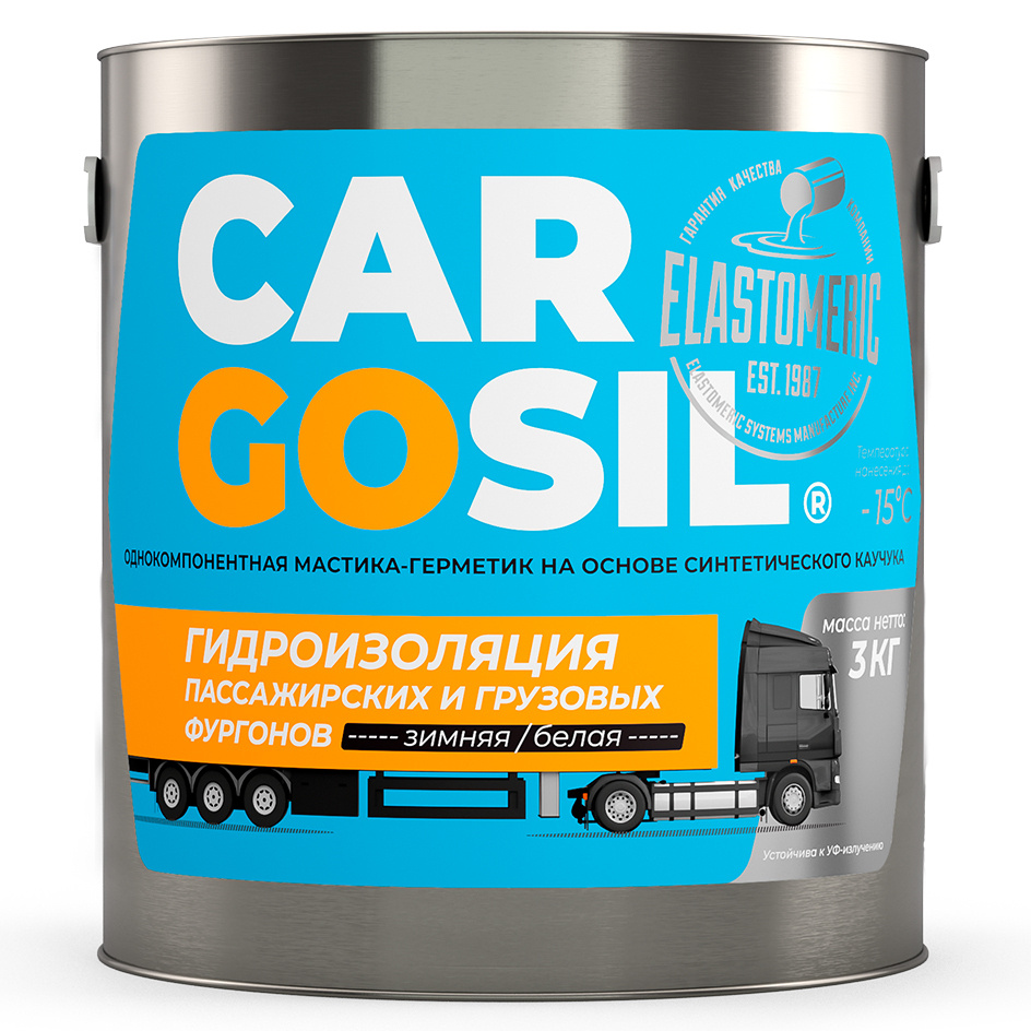 Жидкая резина 3кг. для гидроизоляции будки грузовика CARGOSIL зимний  #1