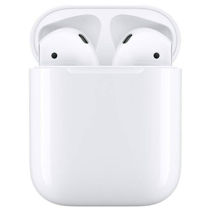 Наушники беспроводные с микрофоном Apple AirPods 2, Lightning, белый  #1