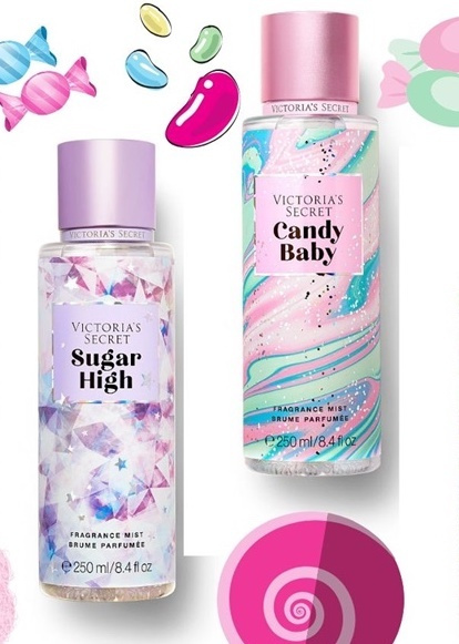  Victoria's Secret набор спреи для тела  Sugar High и Candy Baby  lotus 2 шт #1